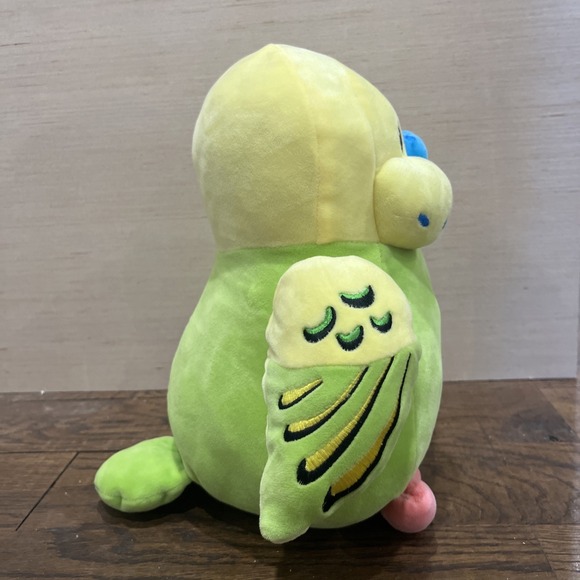 Fiesta Huggy Huggables VERNON Parakeet Budgie Bird Plush 12" Soft Embroidered - Picture 5 of 9